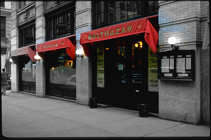 Ansicht des New Yorker Restaurants Balthazar